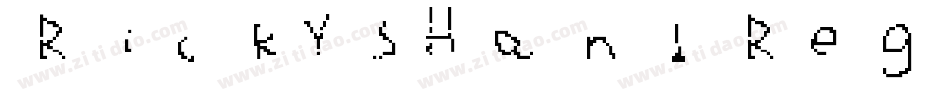 RickysHand Regular字体转换